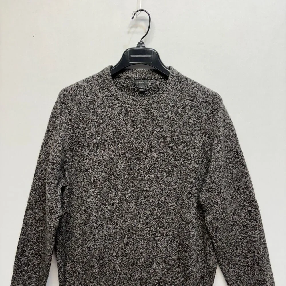 J. Crew Men 100% Lambswool Sweater Size Medium Crew Neck C120 -29